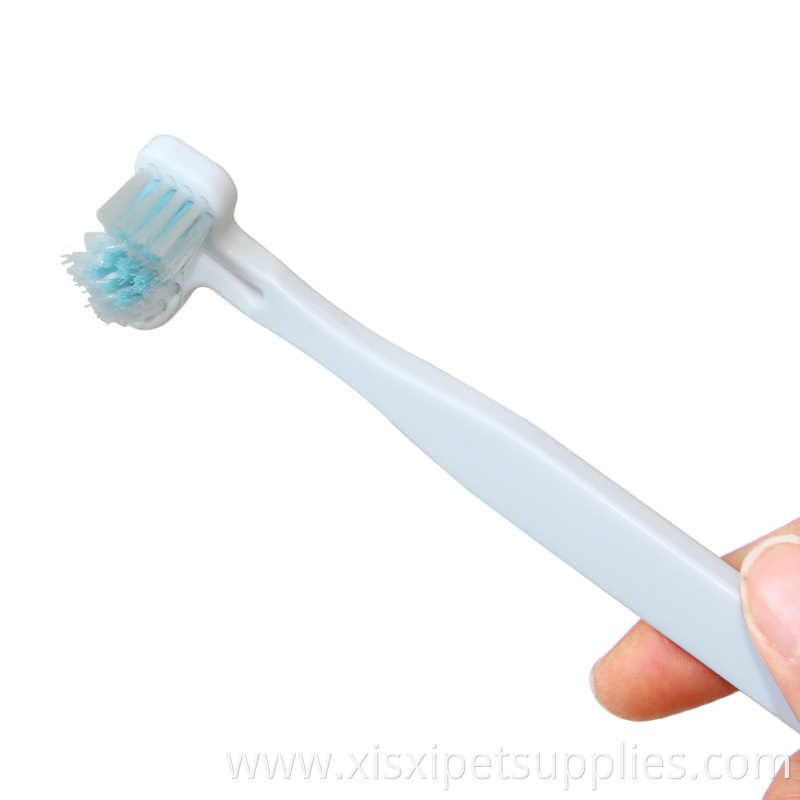 Factory Wholesale LOW MOQ Cheap Double Heads Pet Cat Dog Toothbrush